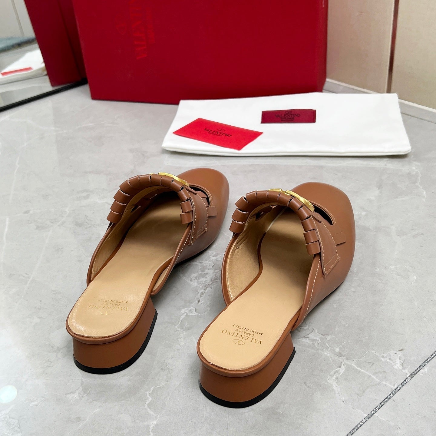 VT 25 Signature Mule Loafer Brown Calf Leather 293944