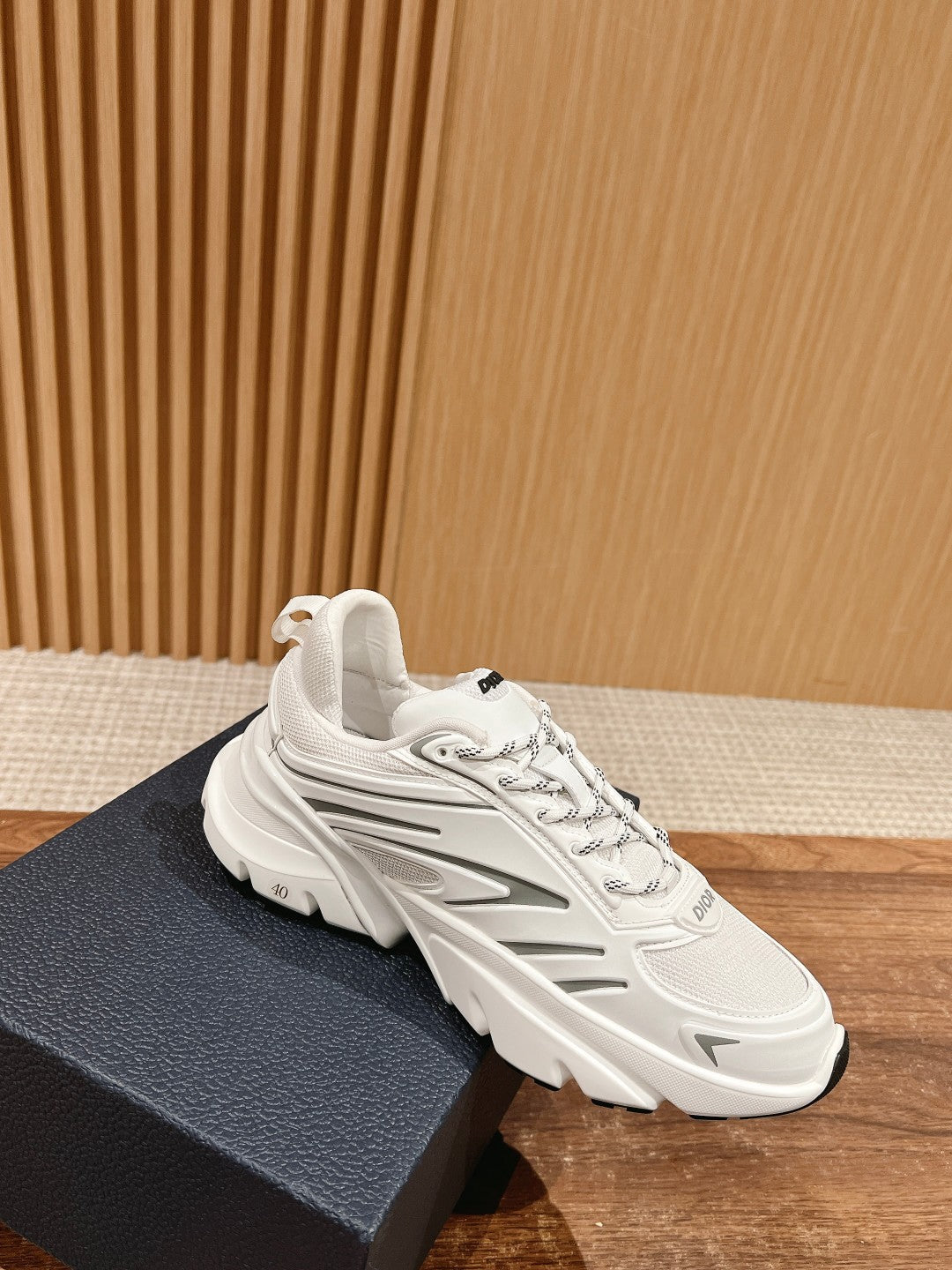 CD B44 Blade Sneaker 30mm White Mesh Fabric 101016