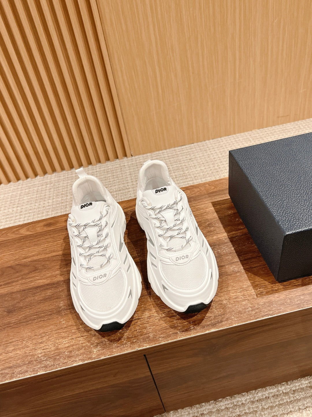 CD B44 Blade Sneaker 30mm White Mesh Fabric 101016