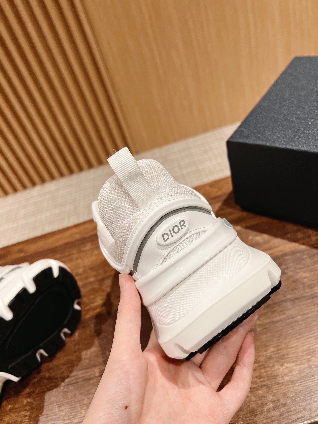 CD B44 Blade Sneaker 30mm White Mesh Fabric 101016