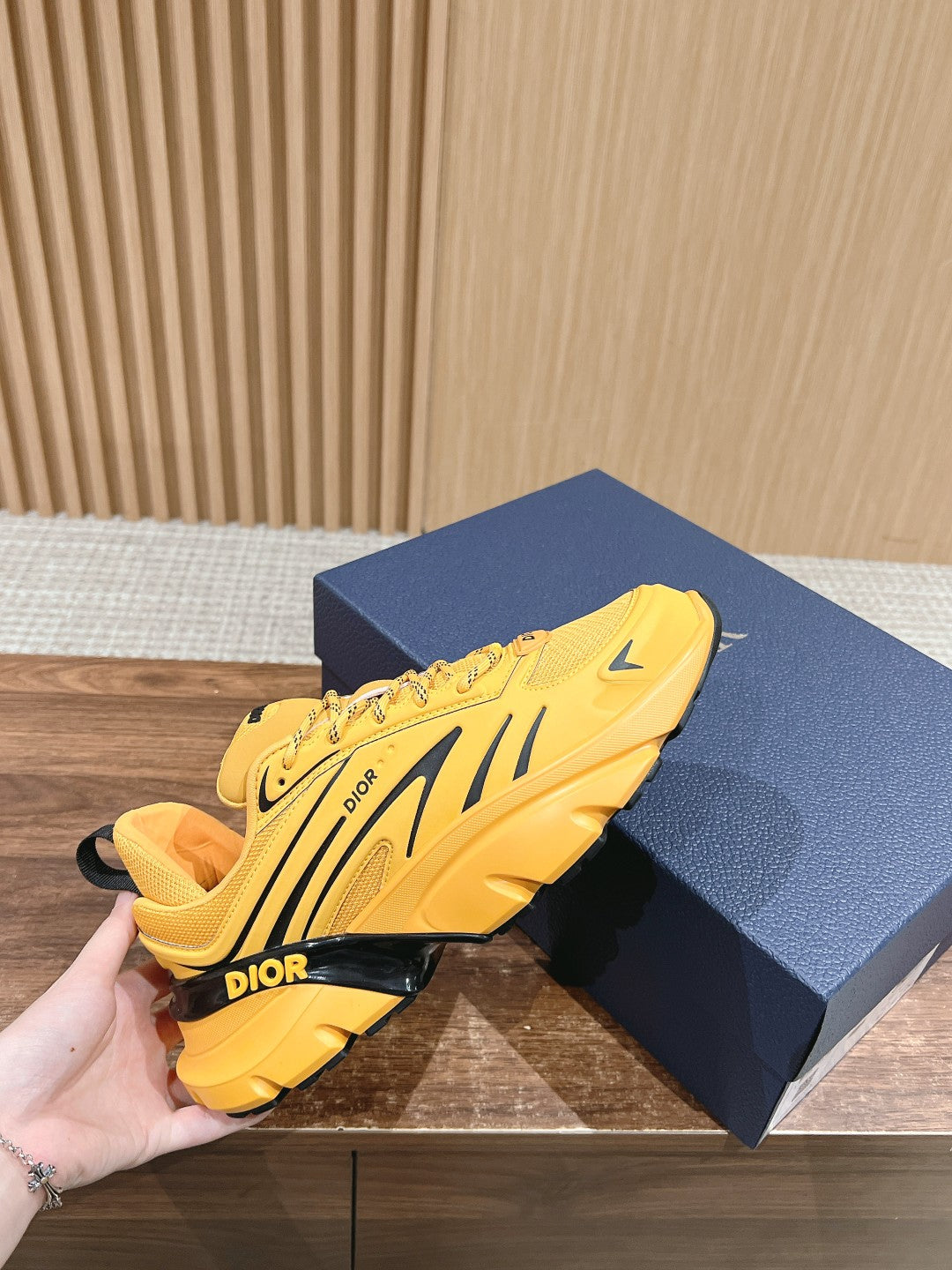 CD B44 Blade Sneaker 30mm Yellow Orange Mesh Fabric 101008