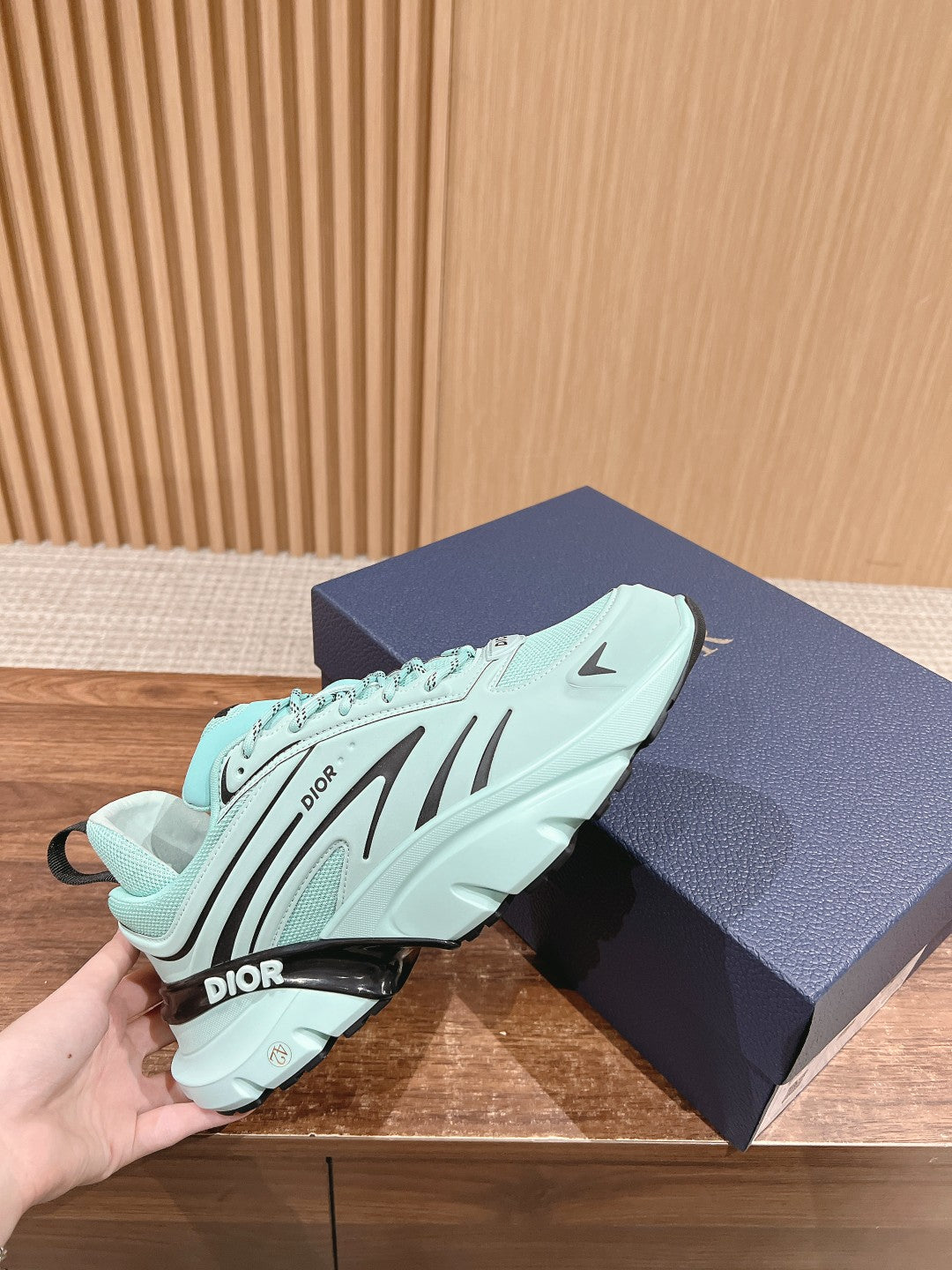 CD B44 Blade Sneaker 30mm Light Turquoise Mesh Fabric 101009