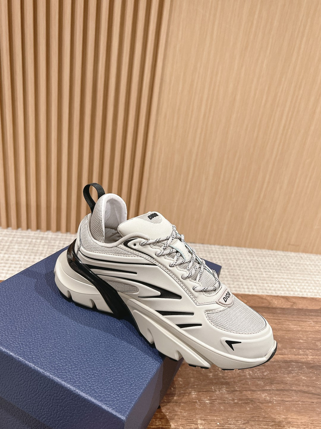 CD B44 Blade Sneaker 30mm White Mix Black Mesh Fabric 101011