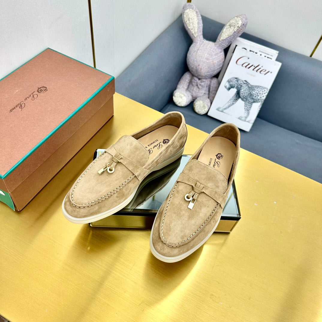 LP Summer Charms Walk Loafers Dark Beige Suede 994515