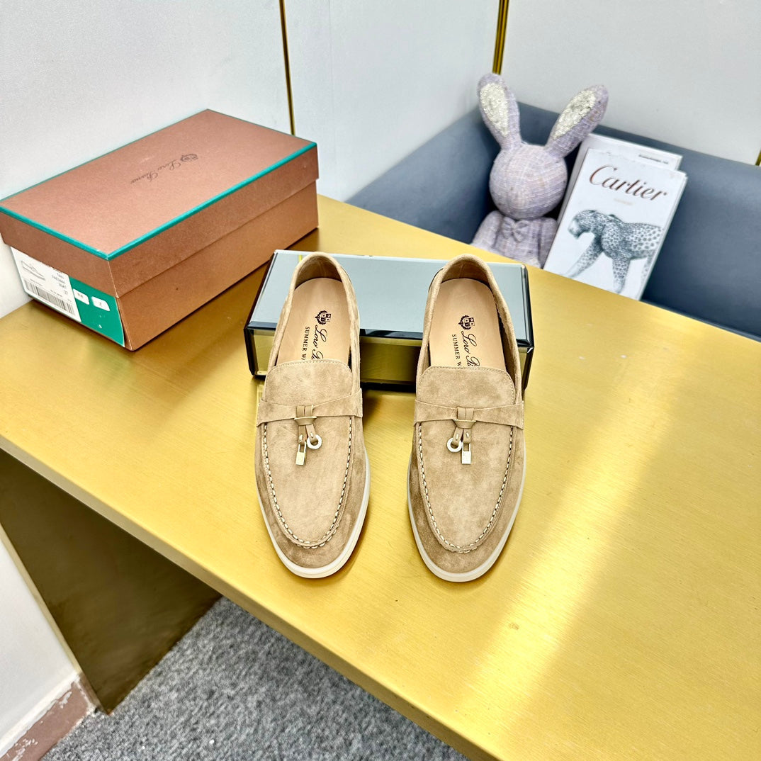 LP Summer Charms Walk Loafers Dark Beige Suede 994515