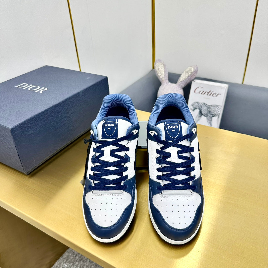 CD B57 Mid-Top Sneaker In Deep Blue Calfskin  993828