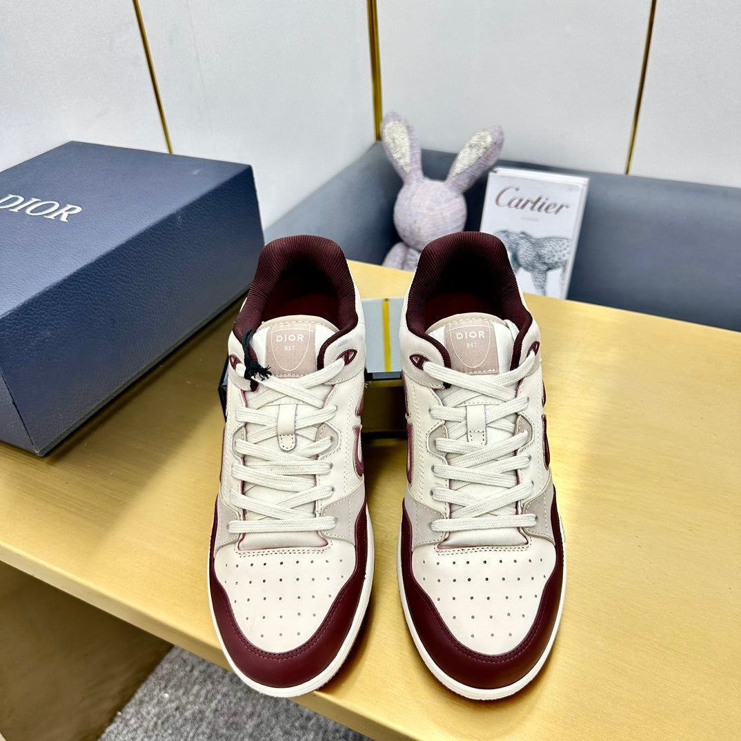 CD B57 Low-Top Sneaker In Burgundy Calfskin 993843