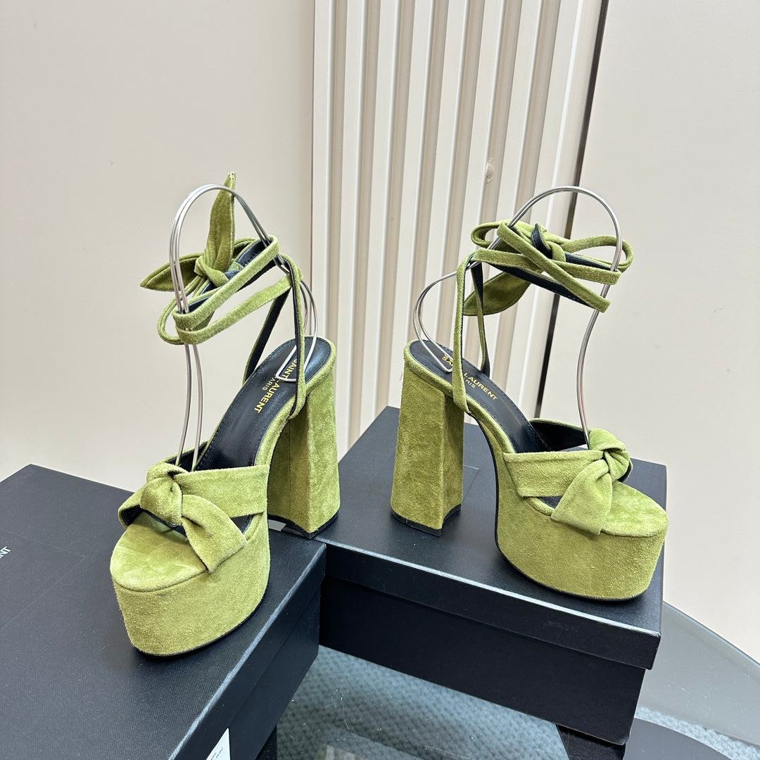 BIANCA PLATFORM SANDALS IN LIMERICK SUEDE