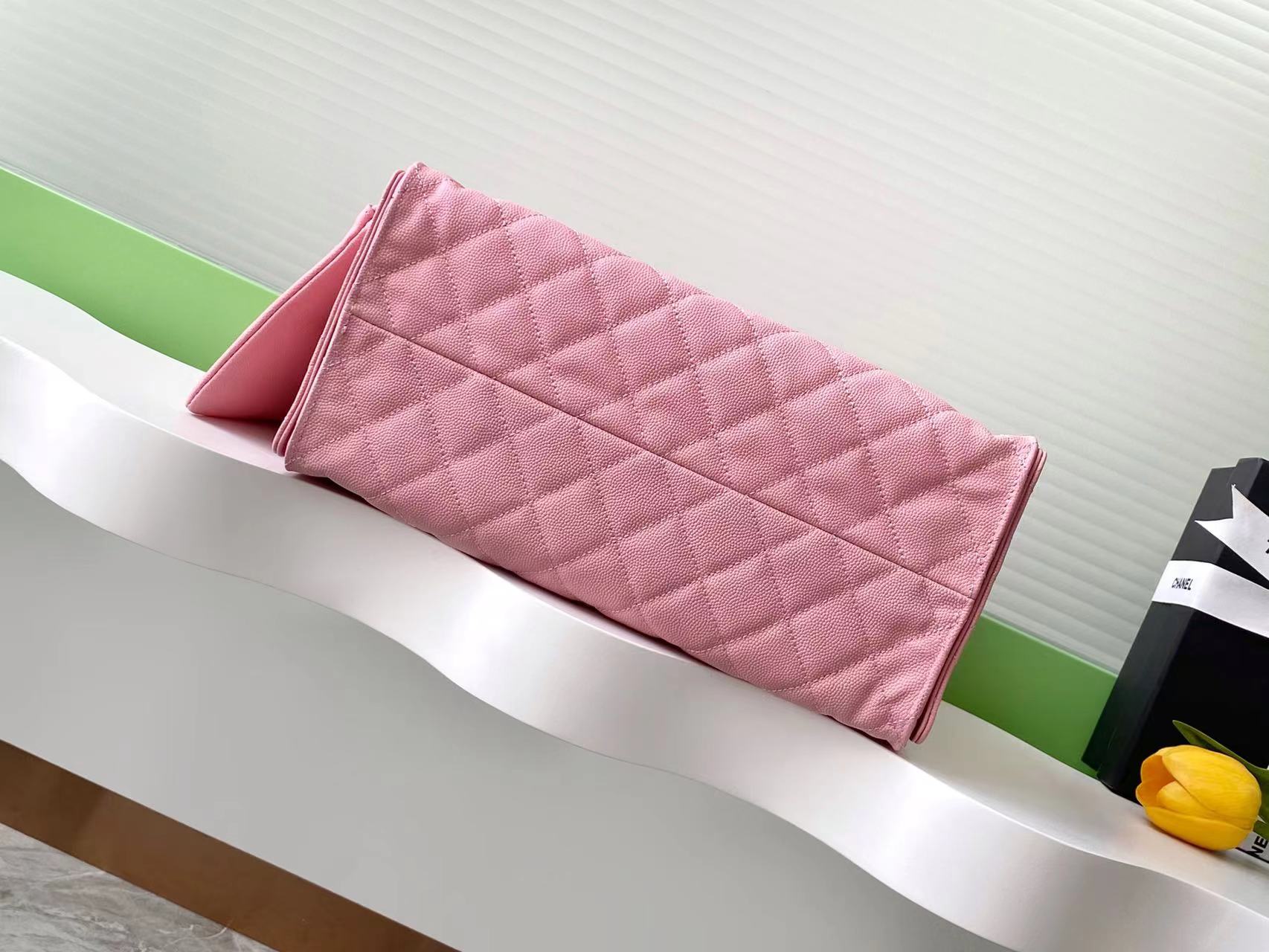 CC 25C Hobo Bags 40cm Pink Grained Calfskin