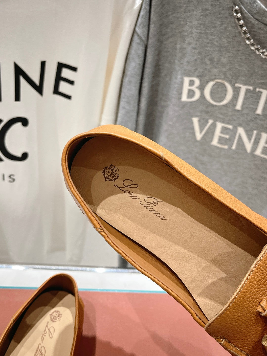 dot sole walk mocassin brown calfskin