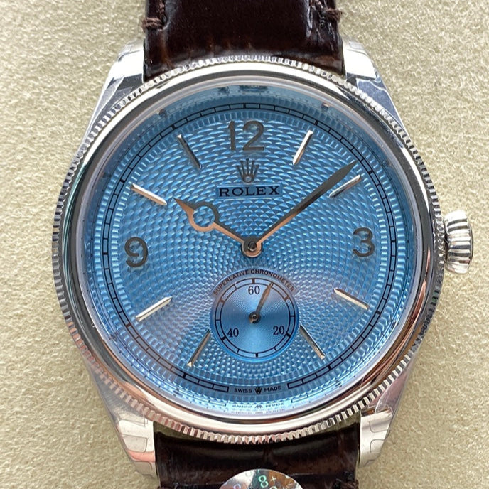 Rolex Perpetual 39mm Brown Blue Dail