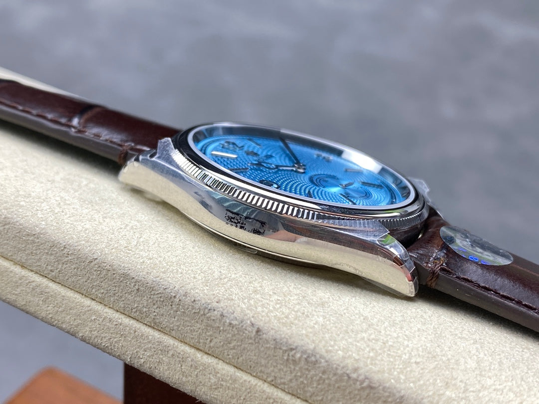 Rolex Perpetual 39mm Brown Blue Dail