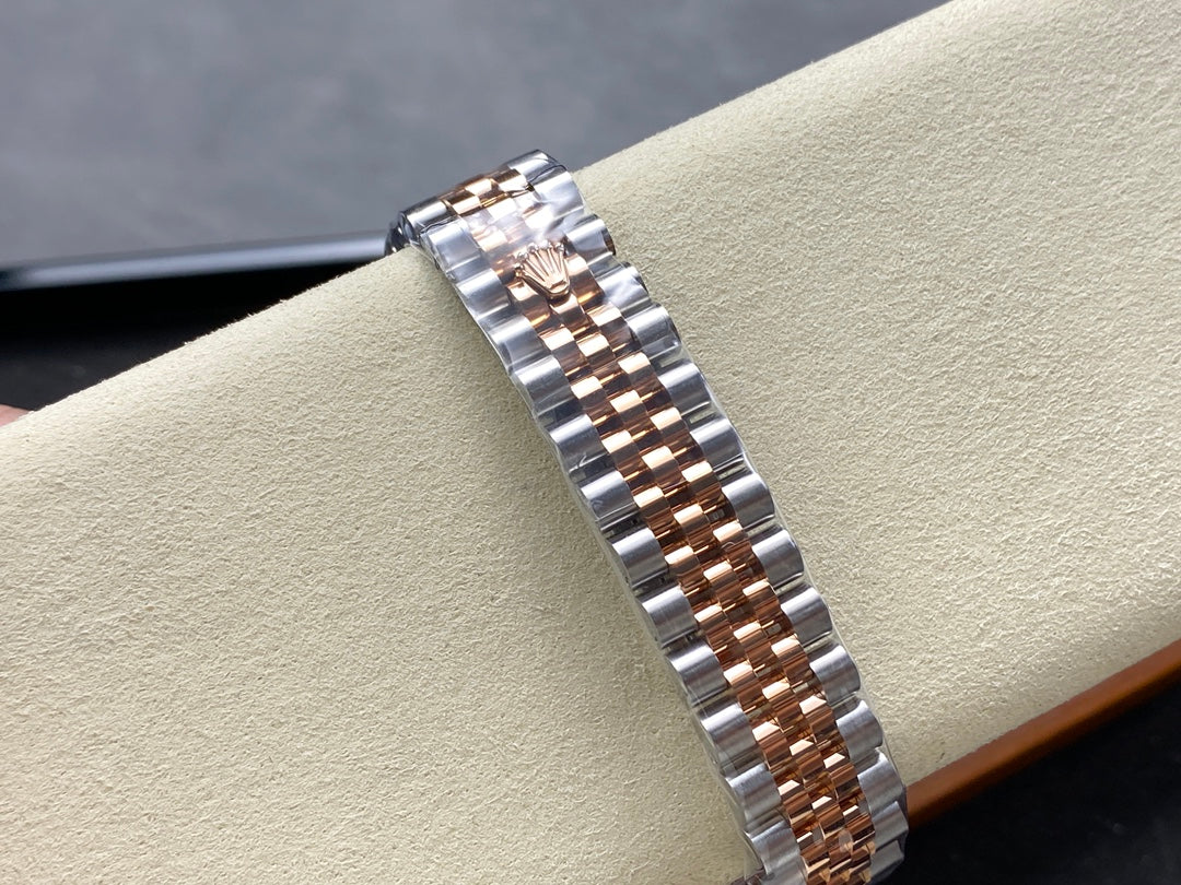 Datejust 31mm Pink Gold Steel Salmon Dial