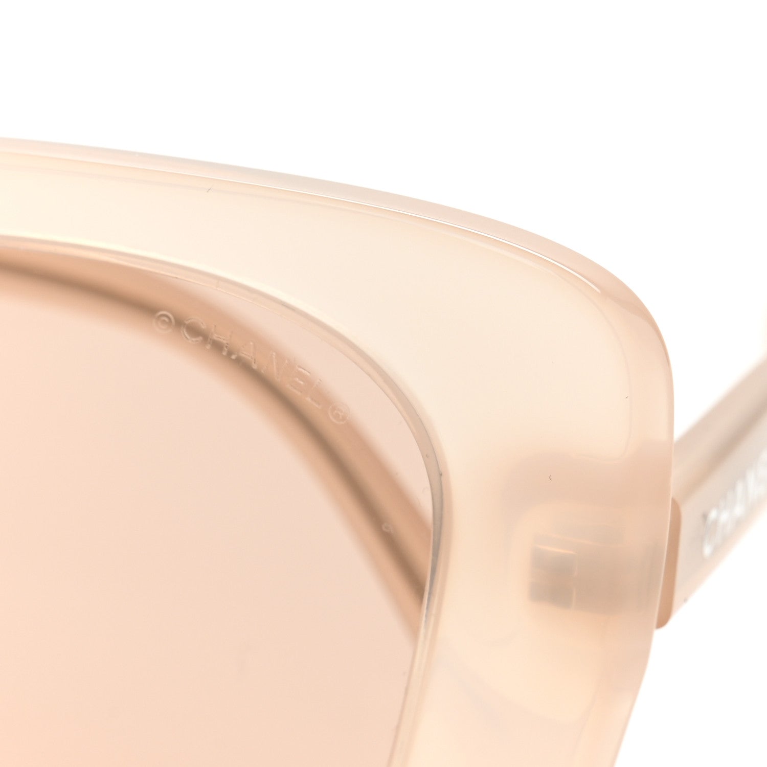 Acetate Rectangle Sunglasses 5504 Light Pink