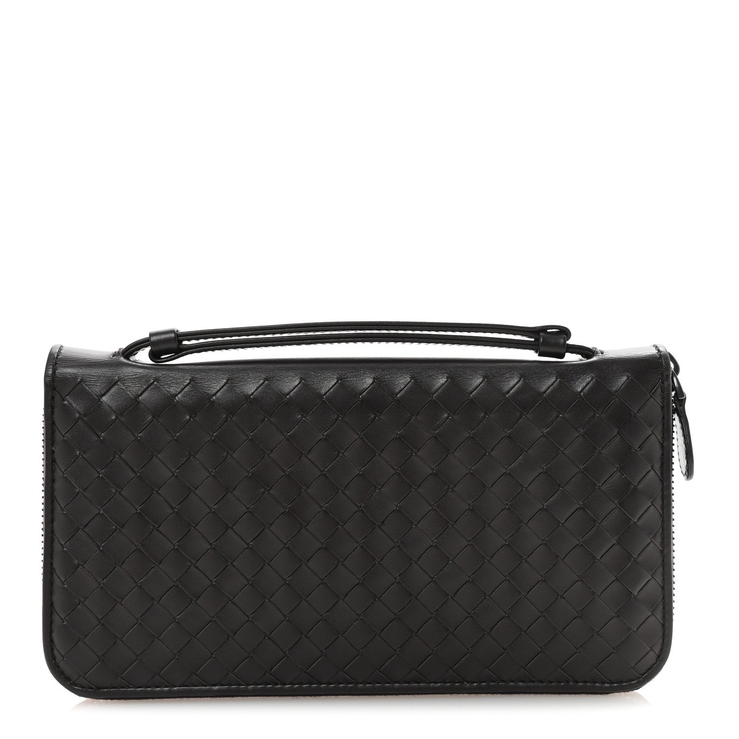 Nappa Intrecciato Travel Organizer Wallet Ebano