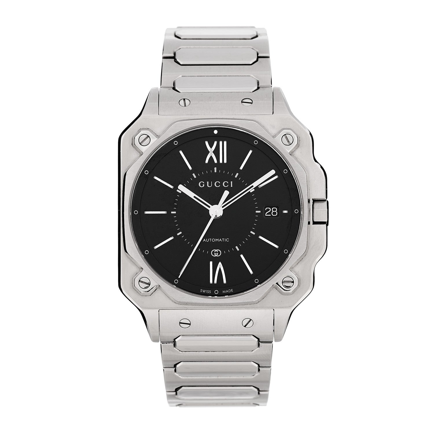 Stainless Steel 38mm G-Flat Automatic Watch Black