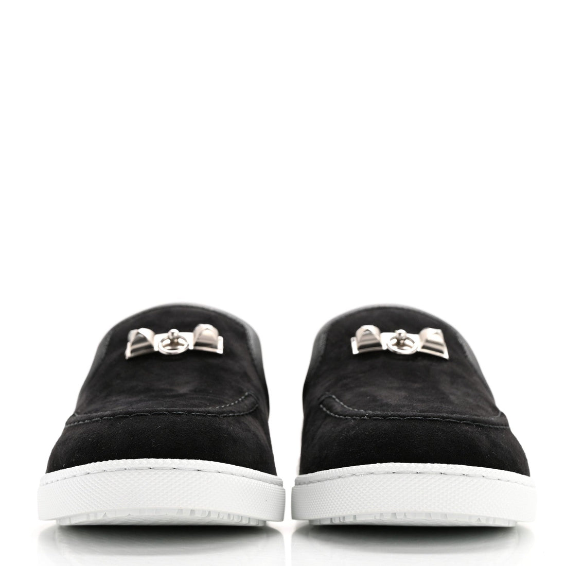 Suede Goatskin Nappa Jour Loafers 35 Black