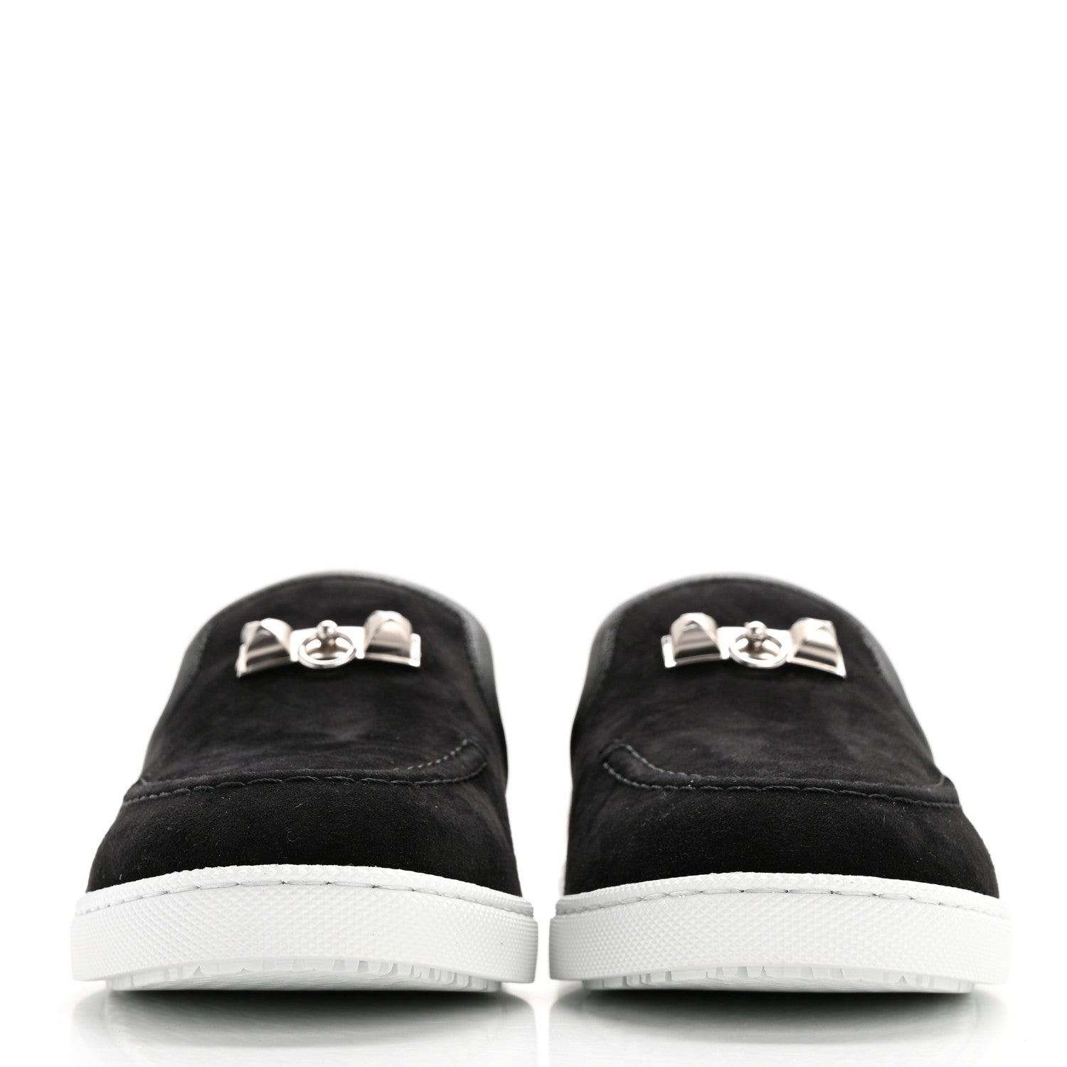 Suede Goatskin Nappa Jour Loafers 35 Black