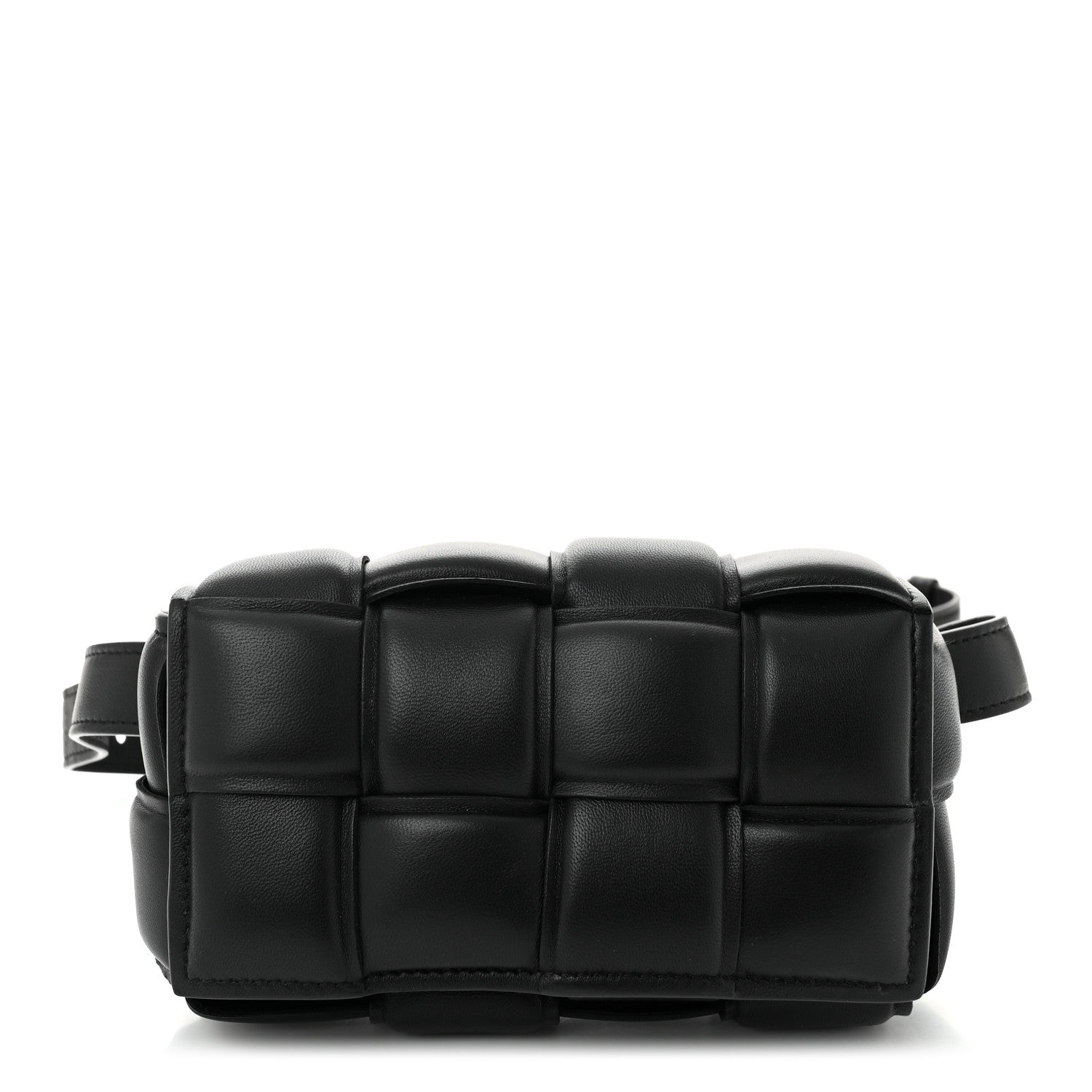 Nappa Maxi Intrecciato Padded The Belt Cassette Bag Black