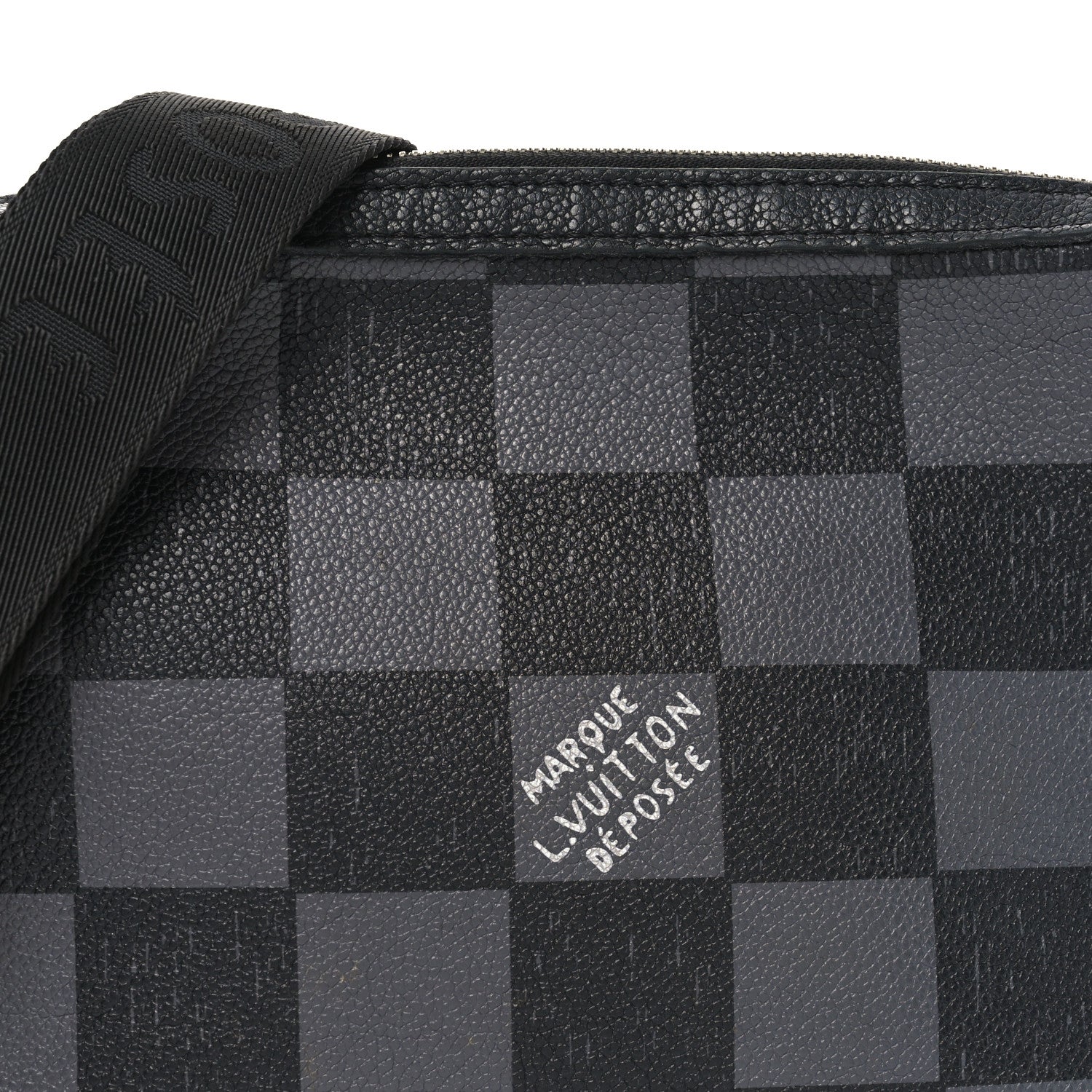 Damier Checkerboard Trio Messenger Graphite