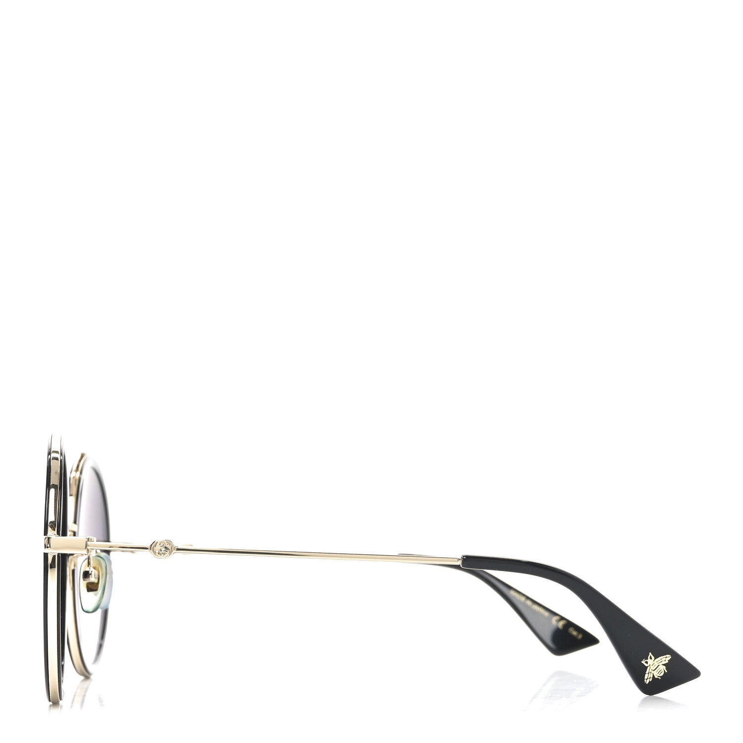 Metal Round Frame Sunglasses GG0061S Black