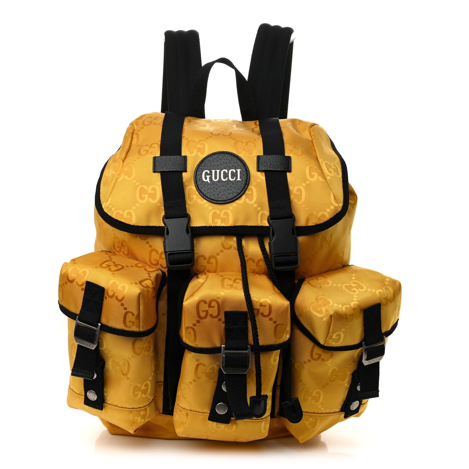 Econyl Nylon Monogram Off The Grid Utility Pocket Backpack Crop Black