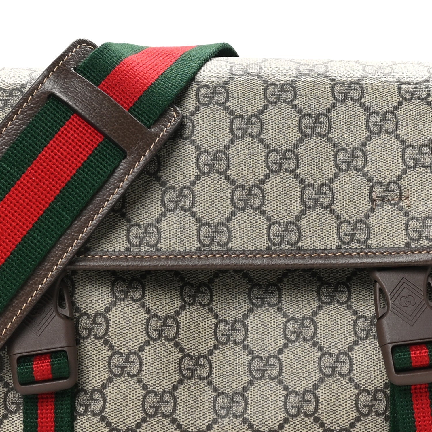 GG Supreme Small Messenger Bag Beige Ebony