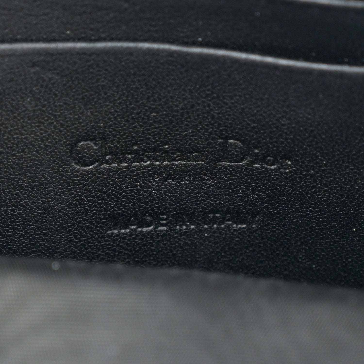 Lambskin Cannage Lady Dior Phone Holder Black