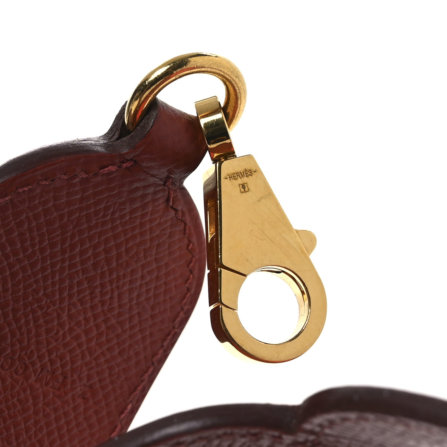 Epsom Maillons Shoulder Strap Brique Rose Texas