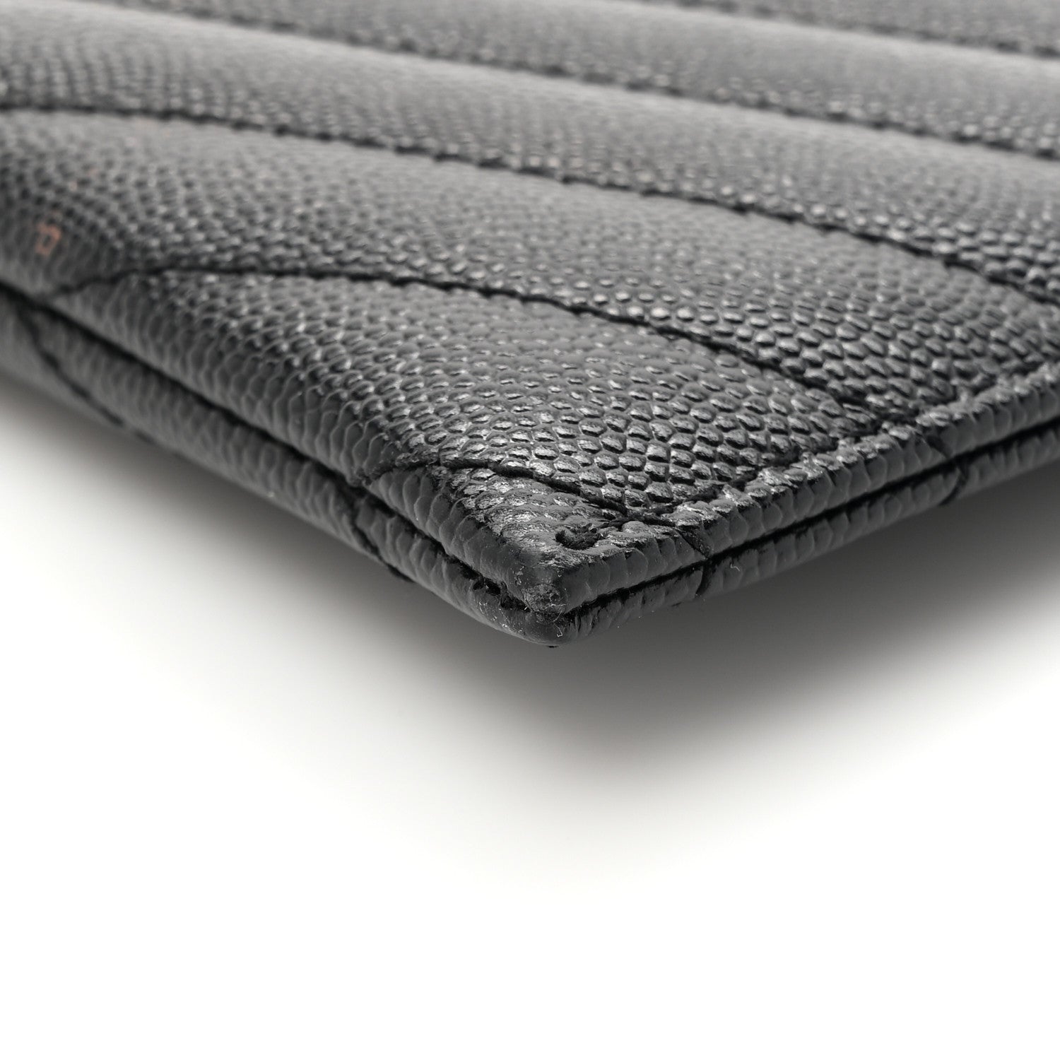 Grain De Poudre Chevron Monogram Bill Pouch Black