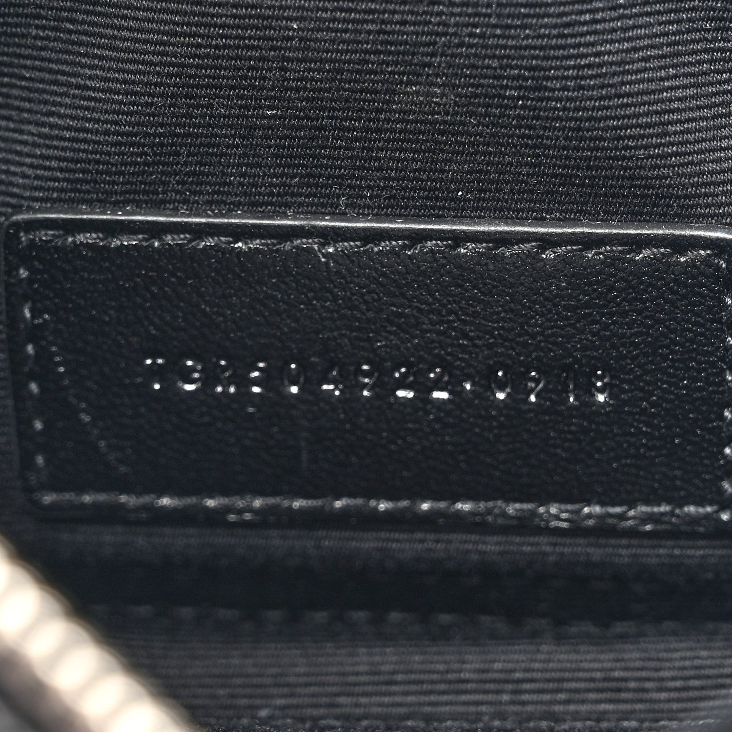 Grain De Poudre Chevron Monogram Bill Pouch Black