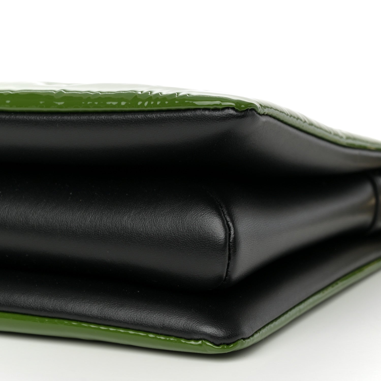 Patent Embossed Monogram Coussin PM Green Black