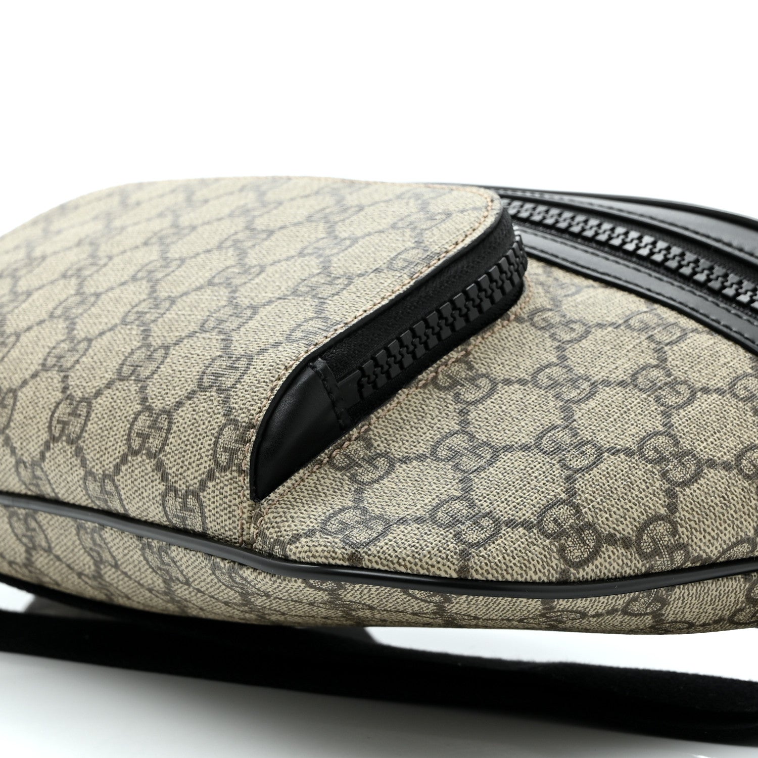 GG Supreme Monogram Belt Bag Black