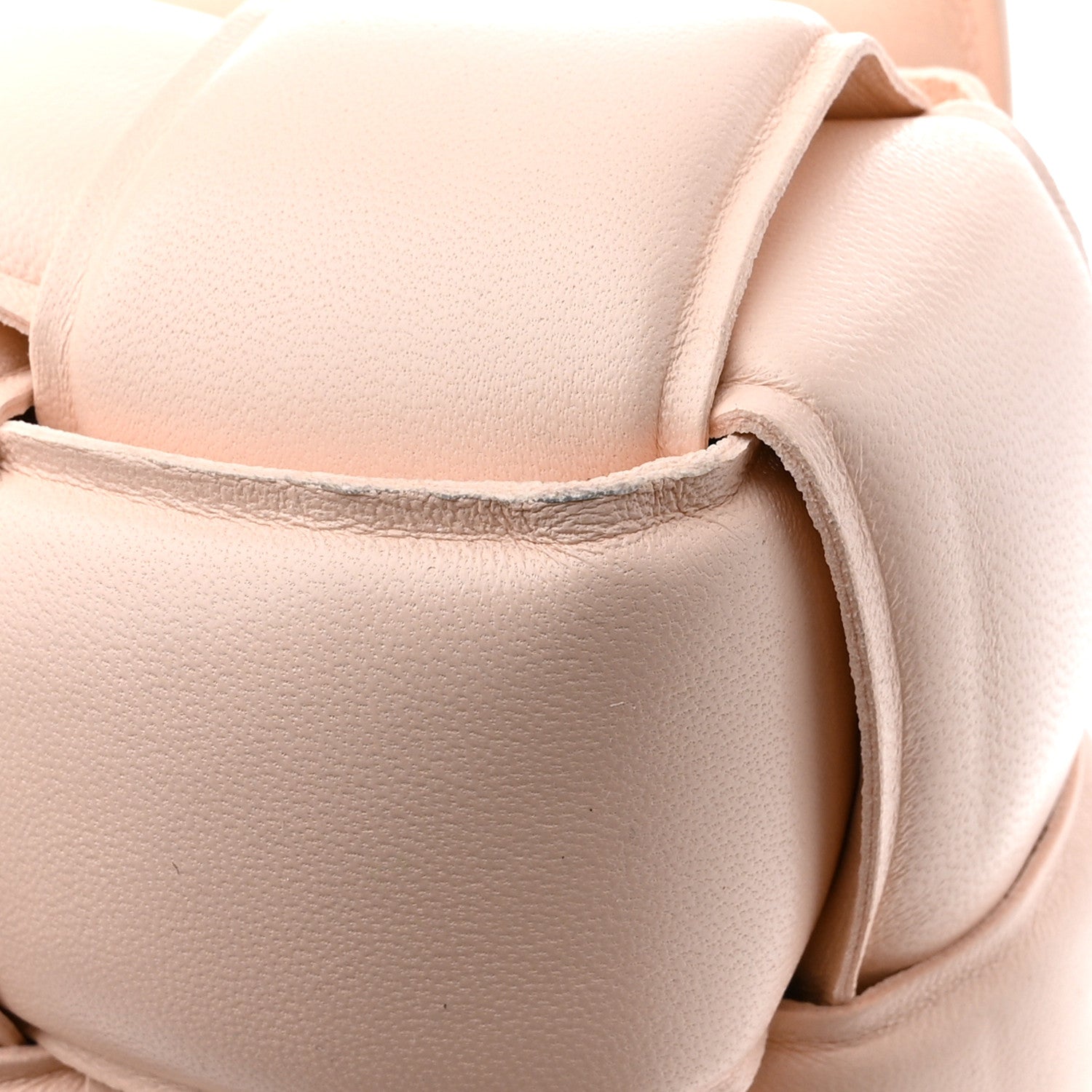 Nappa Maxi Intreccio Padded Cassette Crossbody Bag Melon Washed