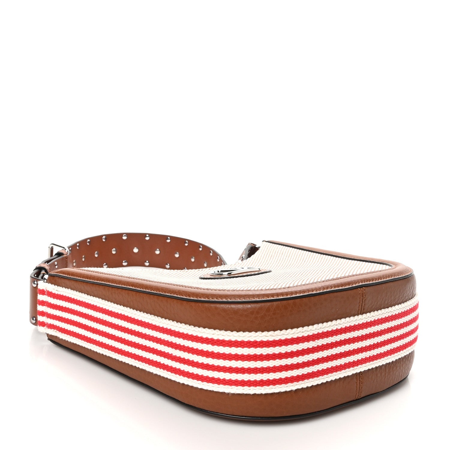 Raffia Calfskin Vlogo Small Antibes Hobo Bag Naturale Tobacco Selleria Bia Rosso