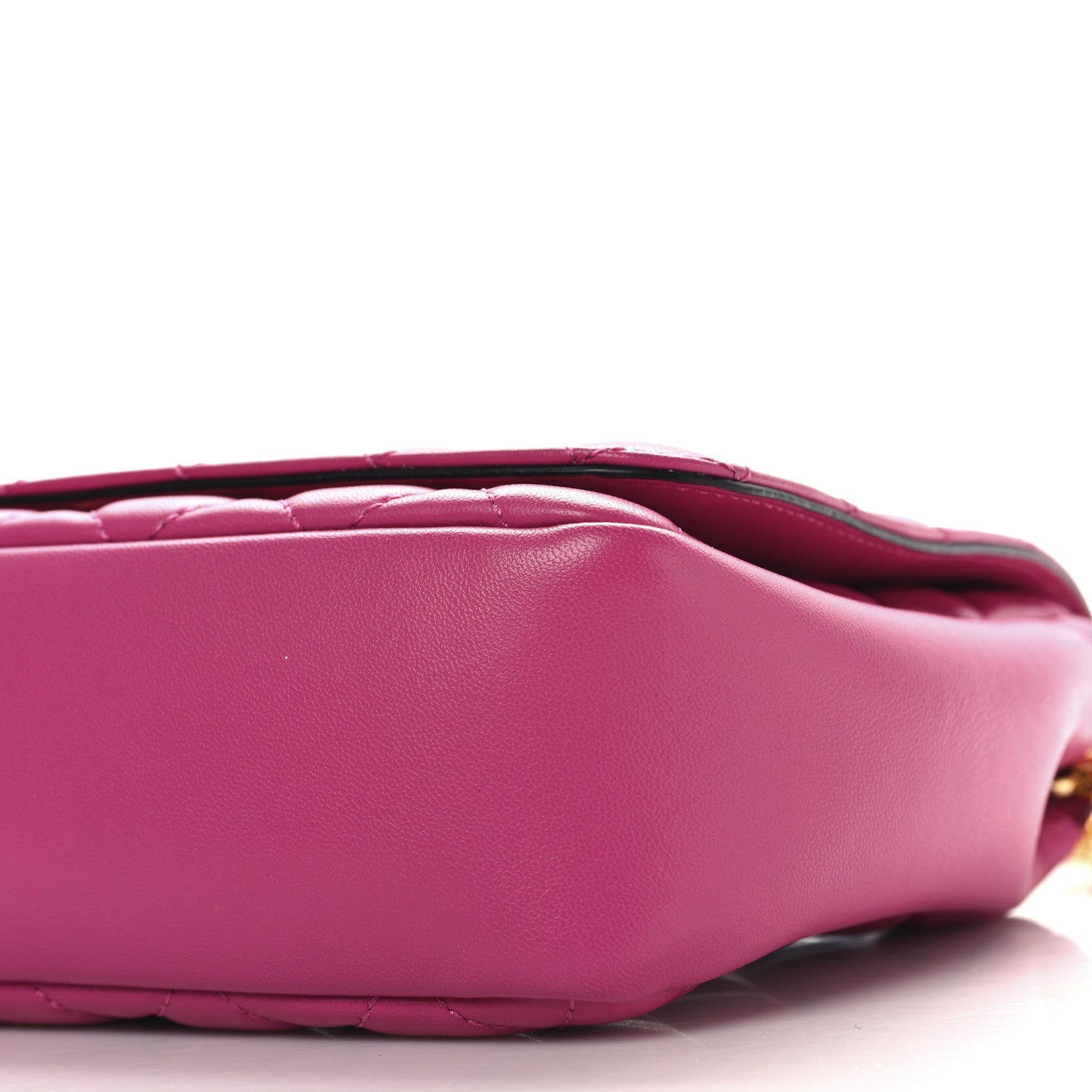 Nappa Quilted Medusa Chain Crossbody Pink