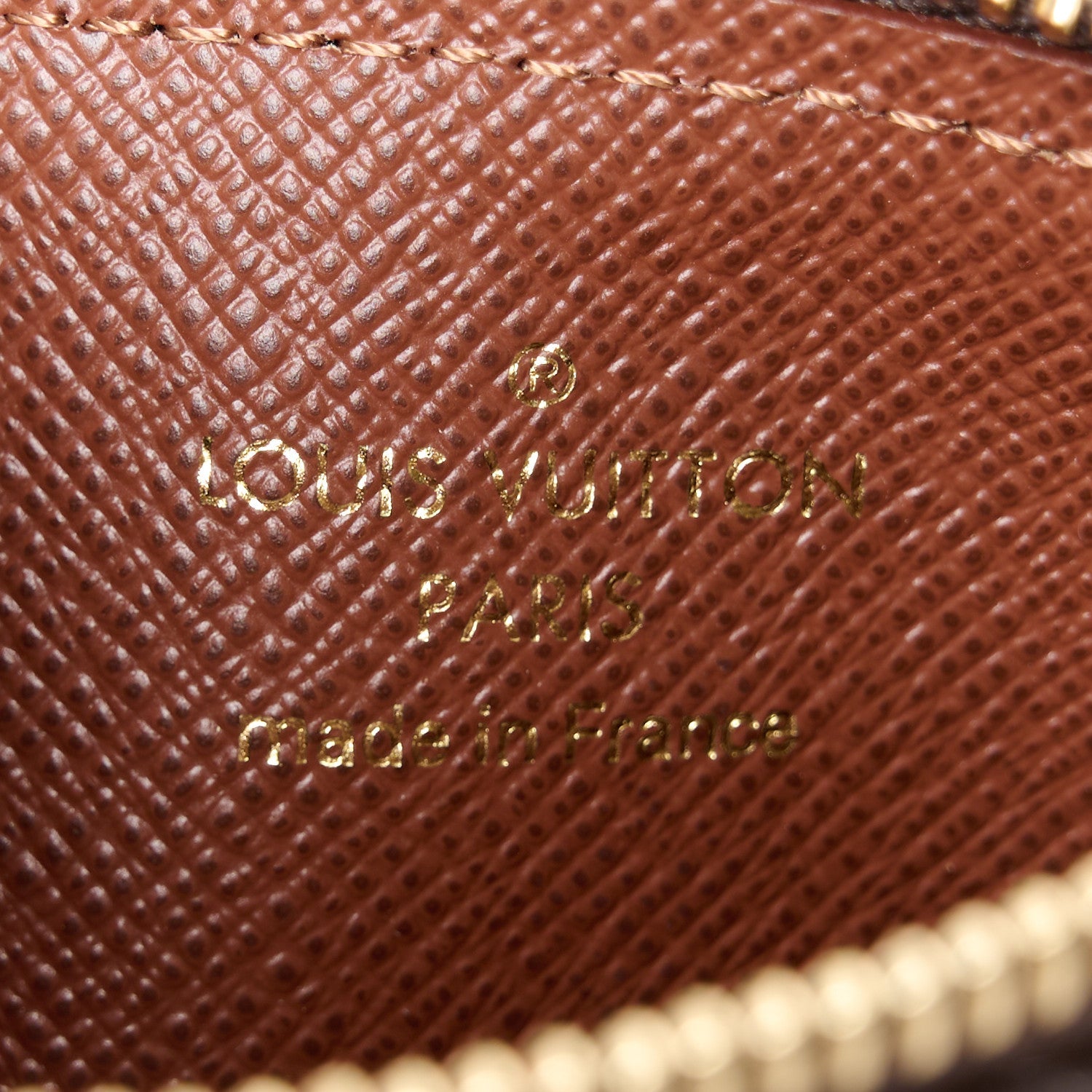 Monogram Zipped Romy Card Holder