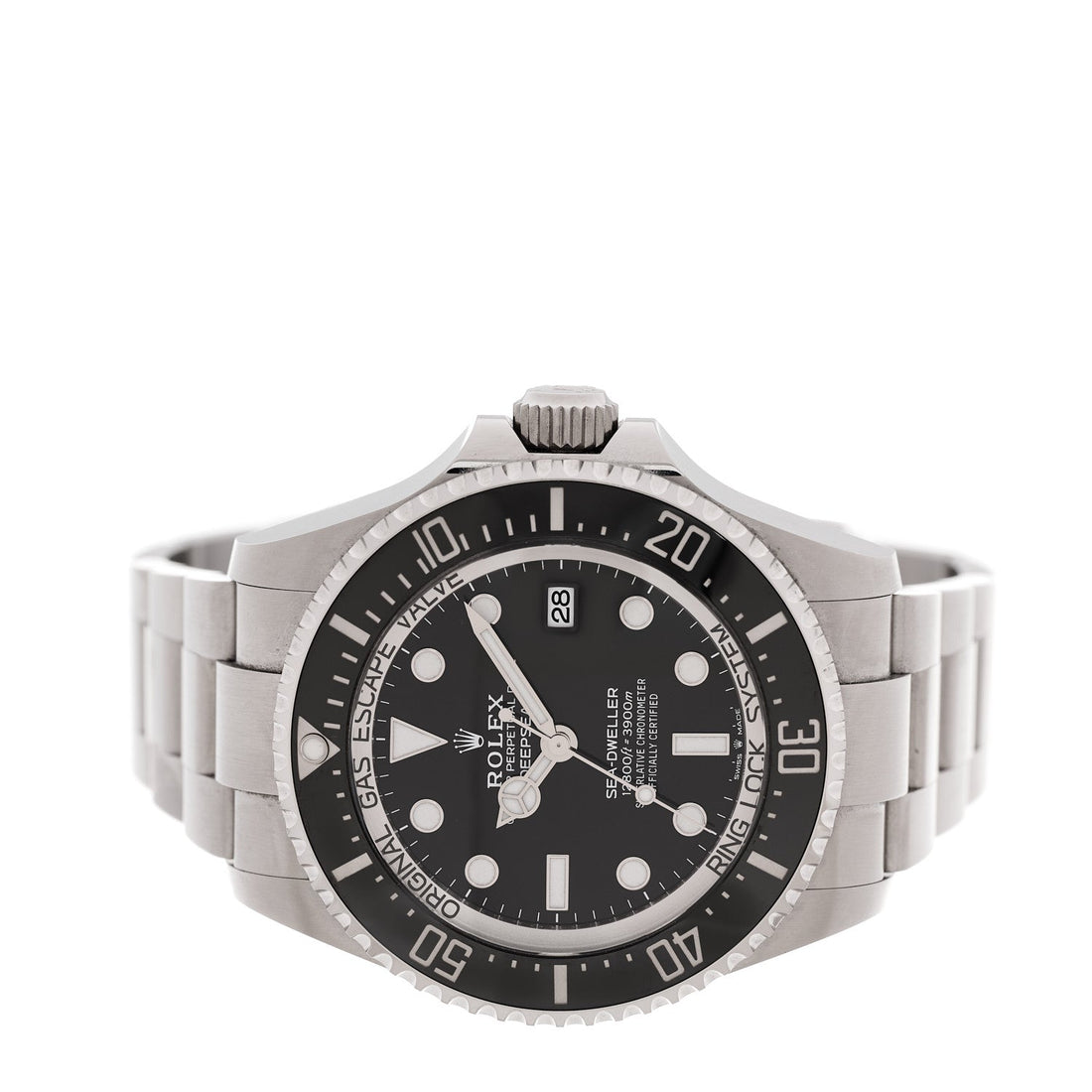 Stainless Steel 44mm Oyster Perpetual Date Sea-Dweller Deepsea Watch Intense Black 136660