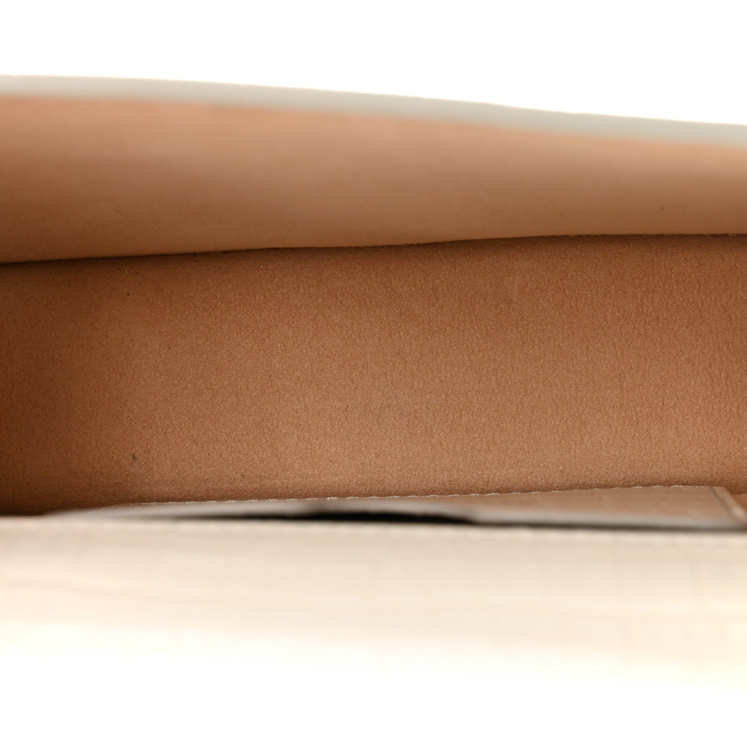 Calfskin Shiny Crocodile Embossed Mini Ombrè Jeweled Satchel Ivory Grey