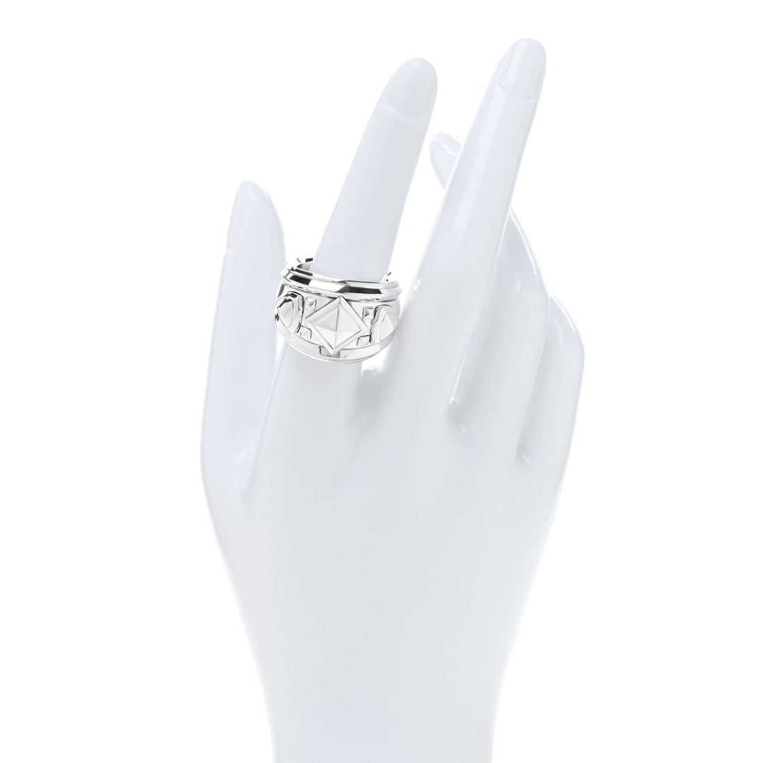 Sterling Silver Modern Renaissance Wide Ring 58 8.25