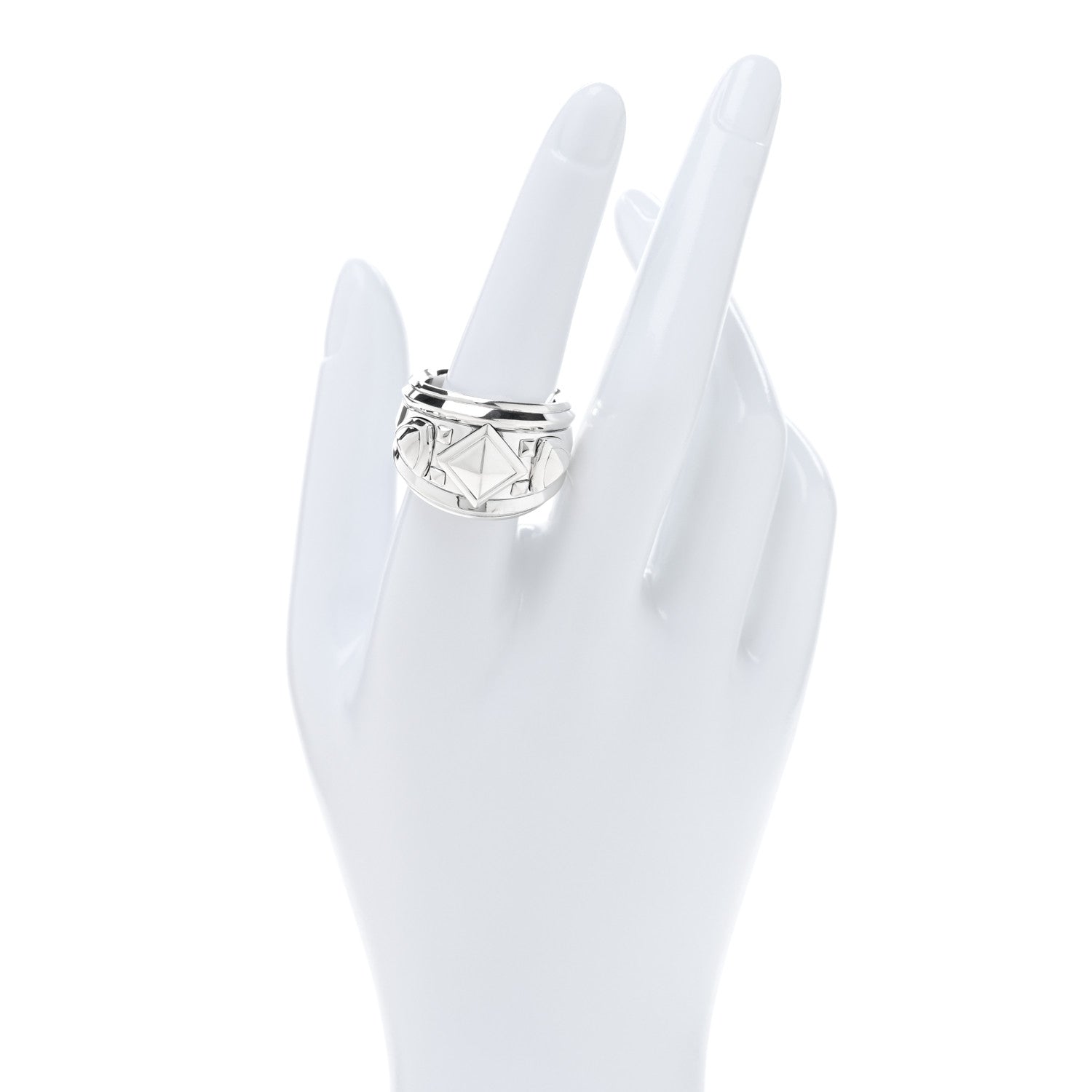 Sterling Silver Modern Renaissance Wide Ring 58 8.25