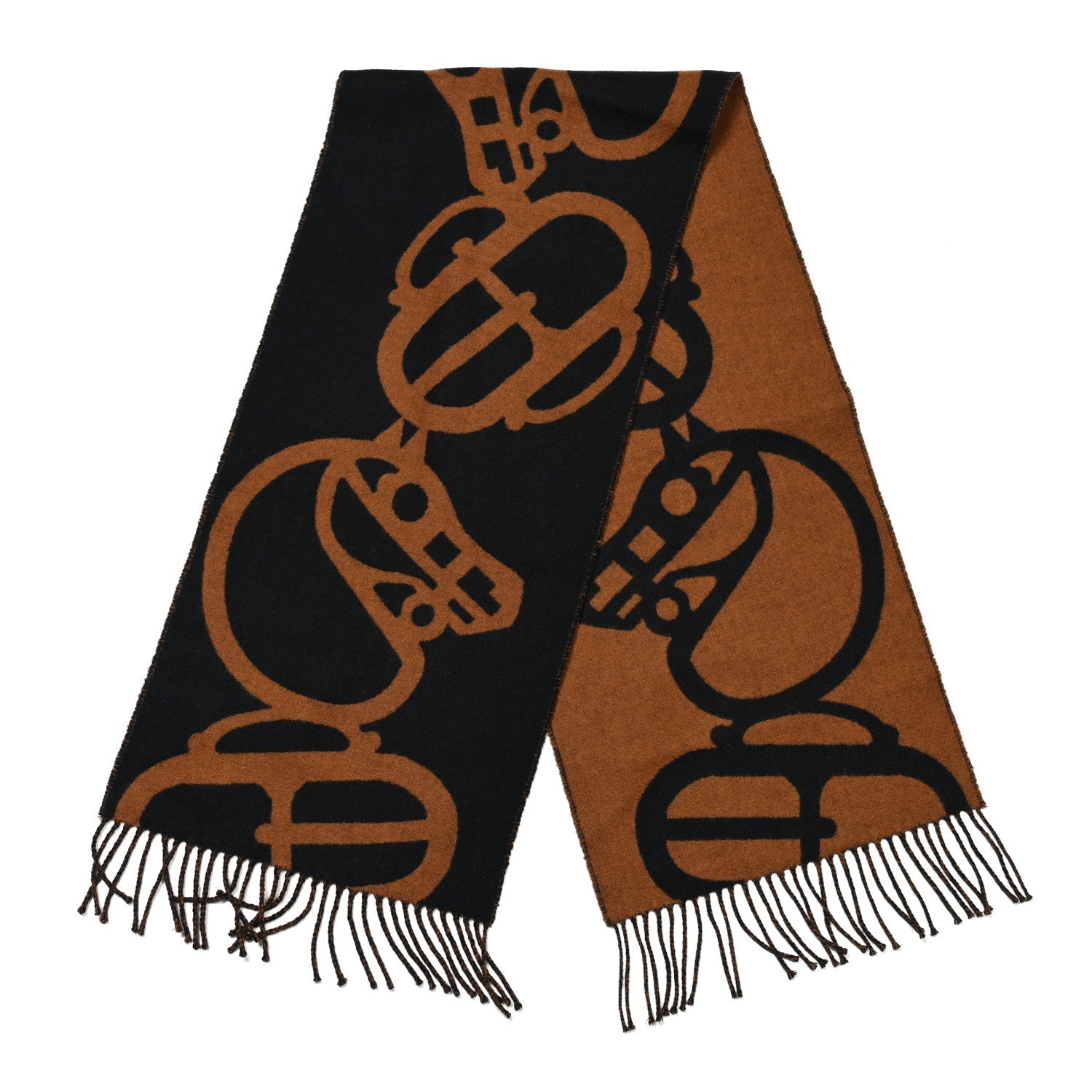 Cashmere Boucles et Camails Muffler Muffler Marine Camel