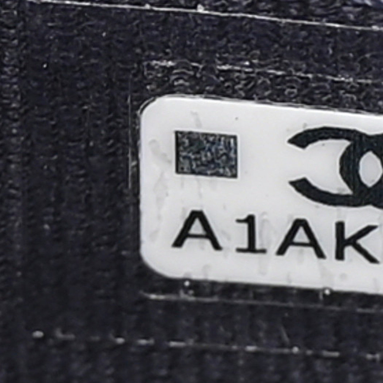 Caviar Quilted Flap Card Holder Wallet Navy Blue