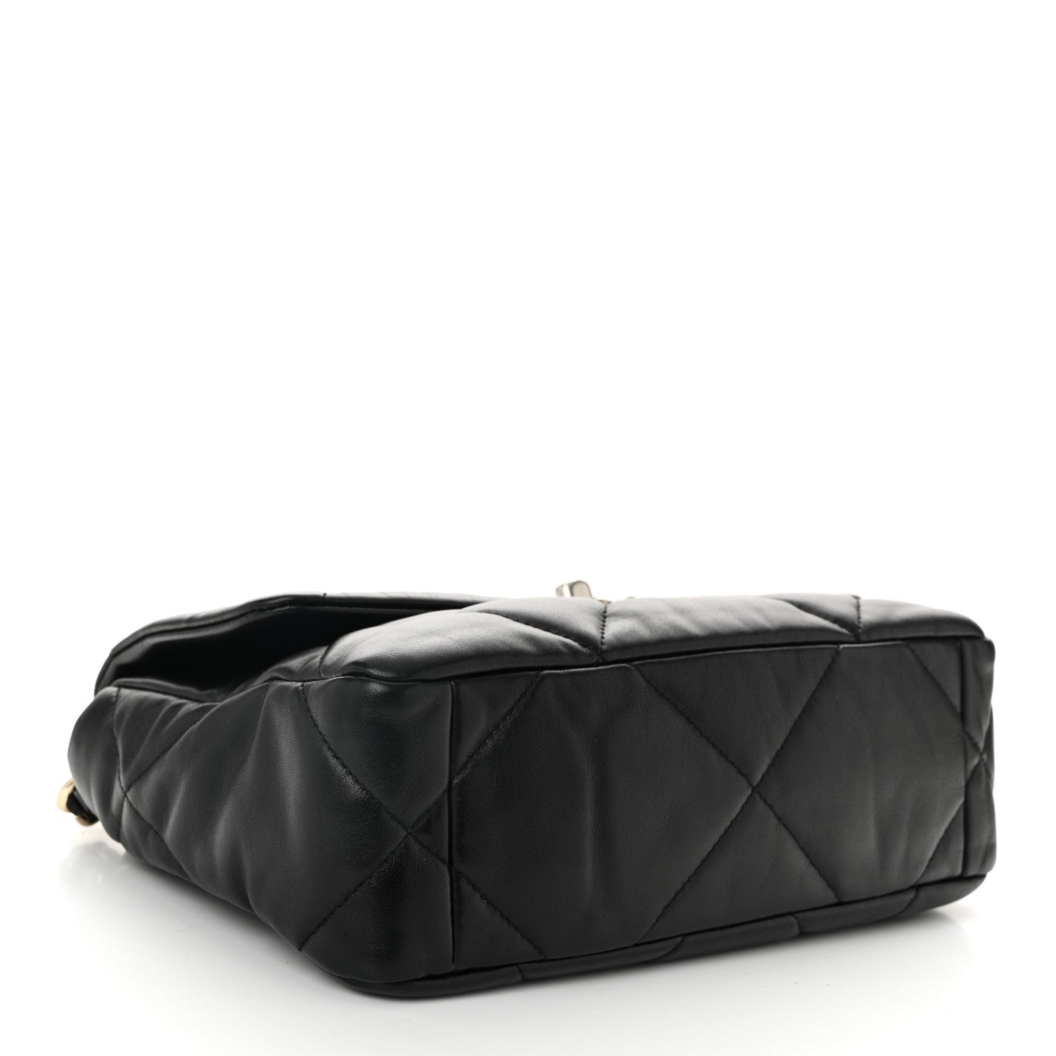 Lambskin Quilted Medium Chanel 19 Flap Black