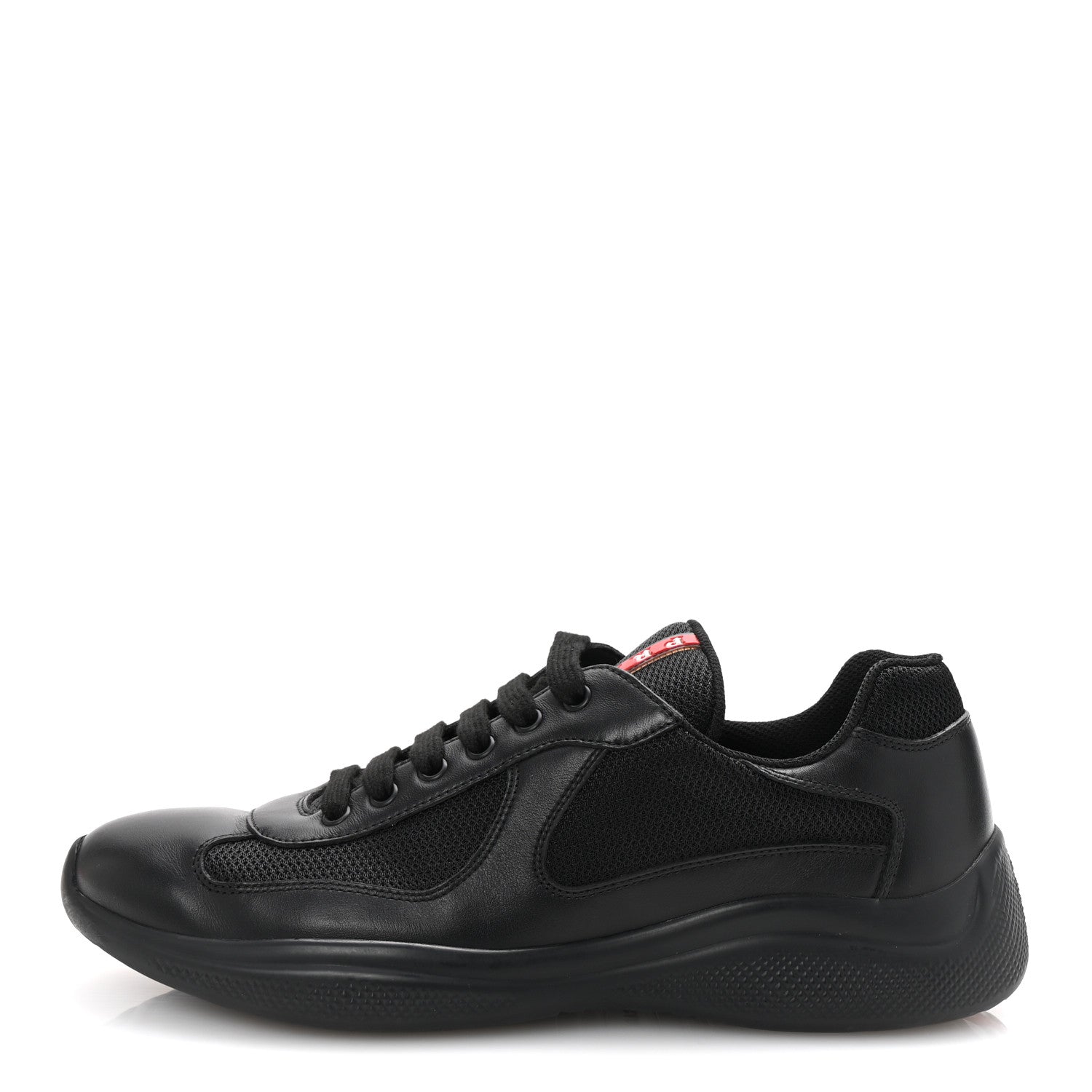 Vitello Soft Mesh Mens America's Cup Sneakers  9.5 Black
