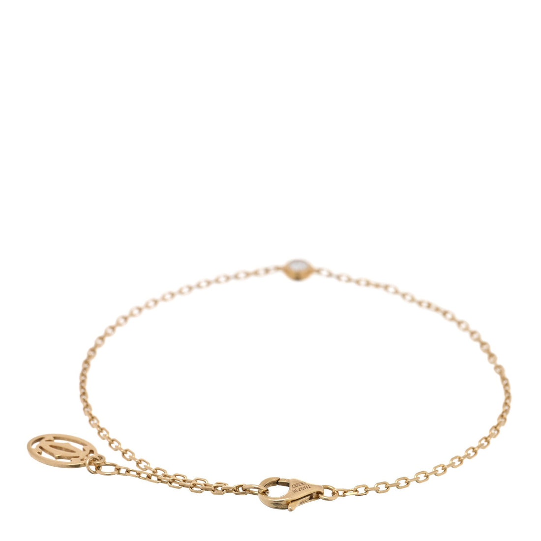 18K Yellow Gold Diamond LM D'Amour Bracelet