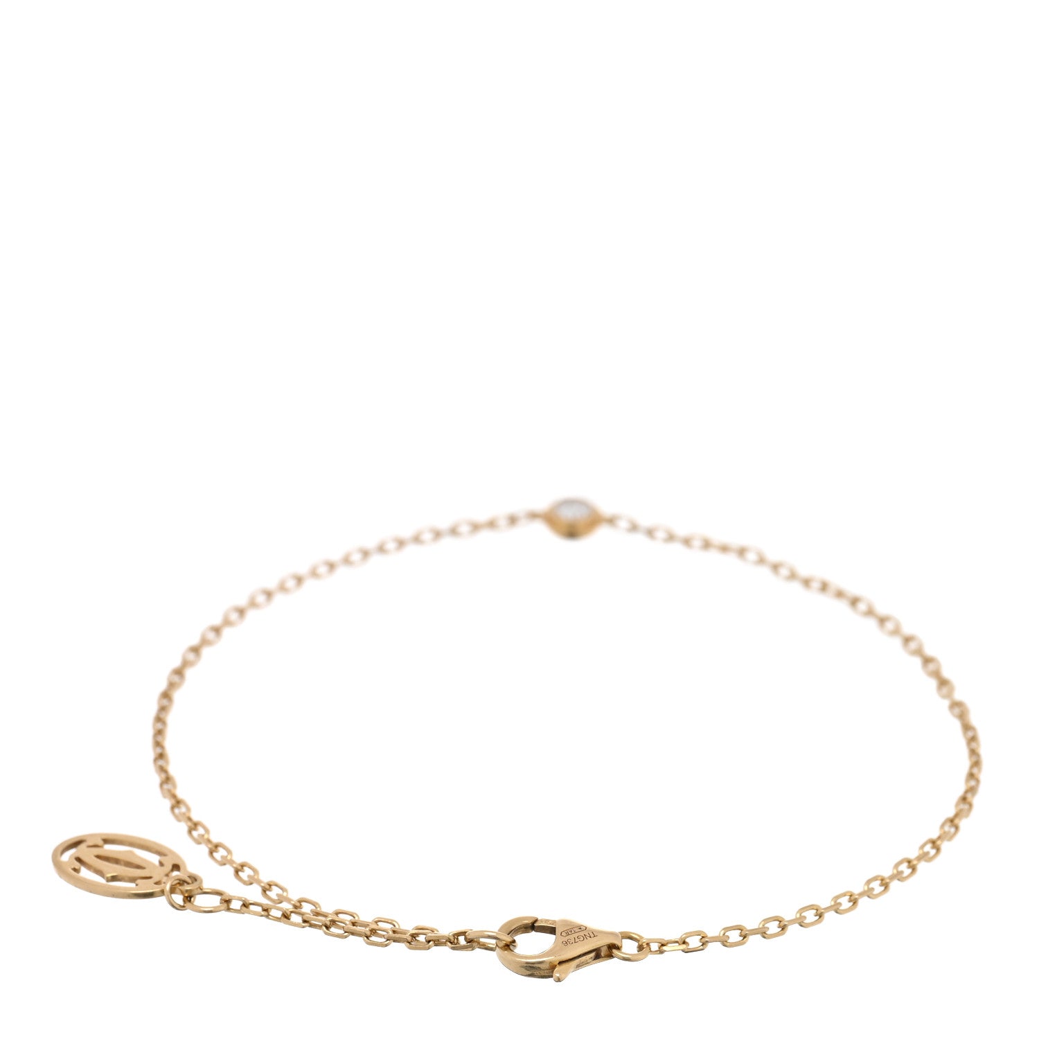 18K Yellow Gold Diamond LM D'Amour Bracelet