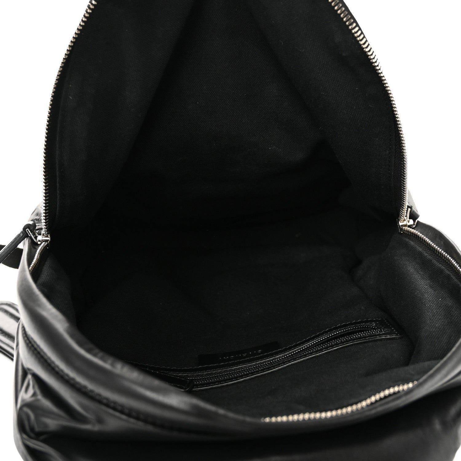 Padded Nylon Small Backpack Black Red