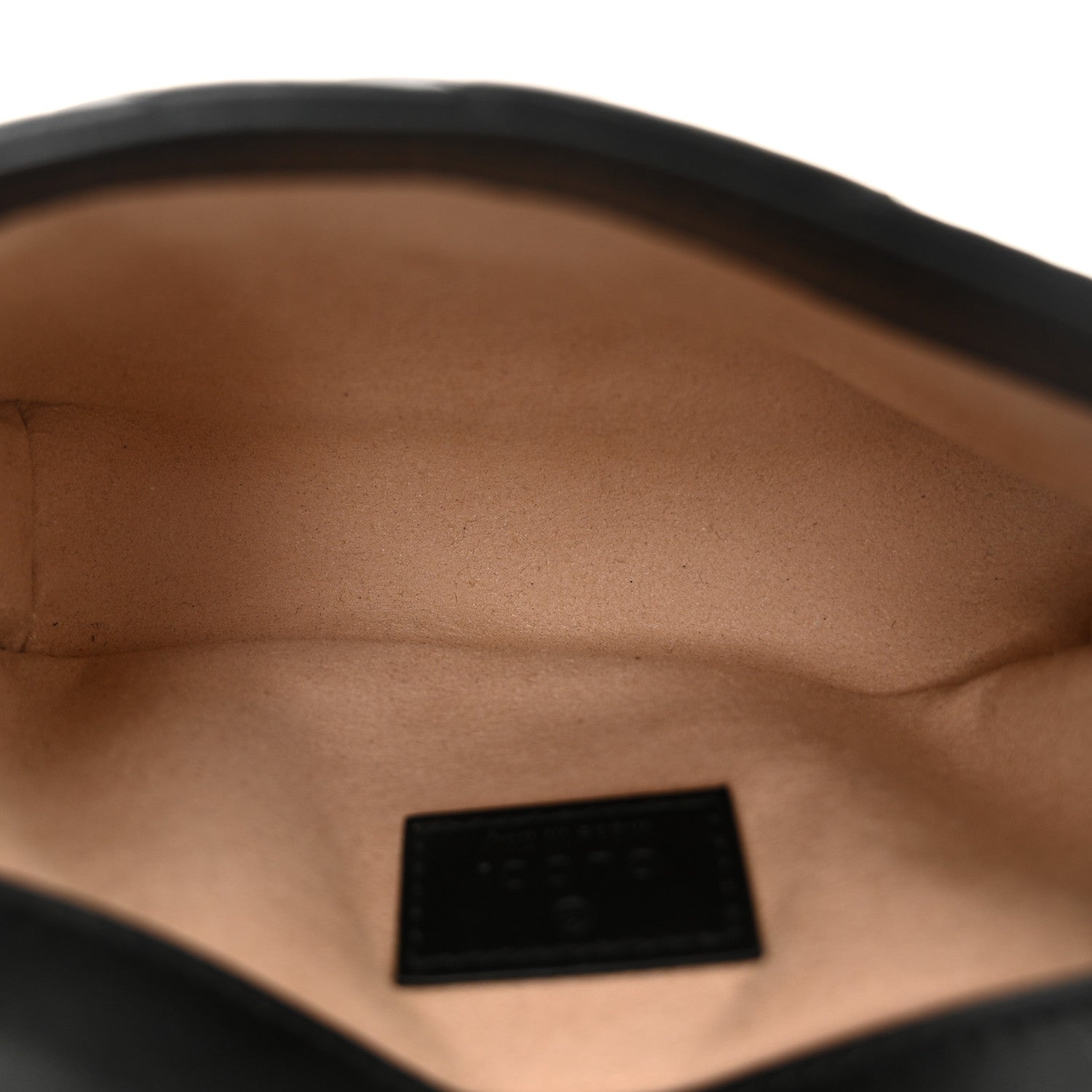 Calfskin Matelasse Monochrome GG Marmont Chain Belt Bag Black