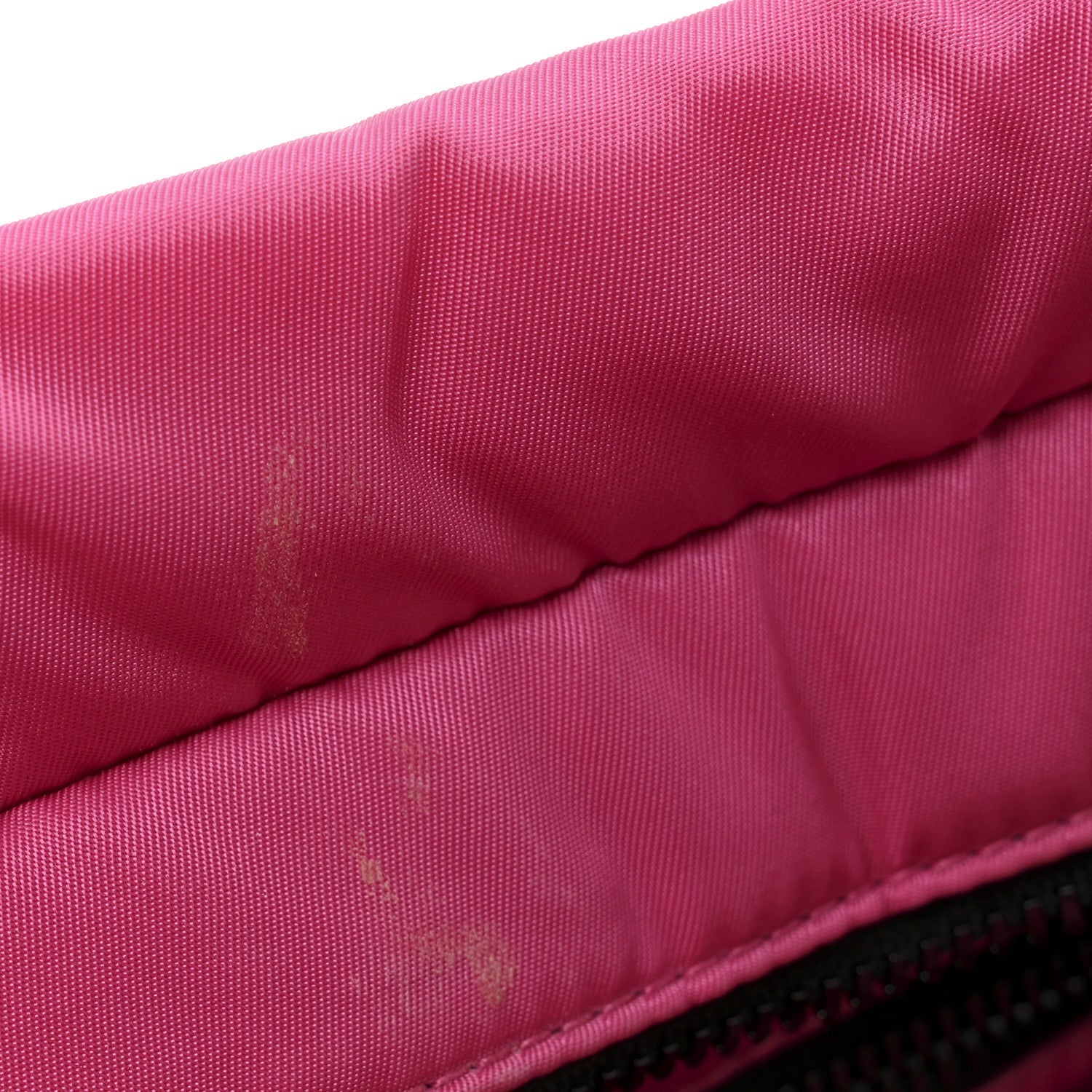 Tessuto Nylon Soft Padded Shopping Tote Fuxia